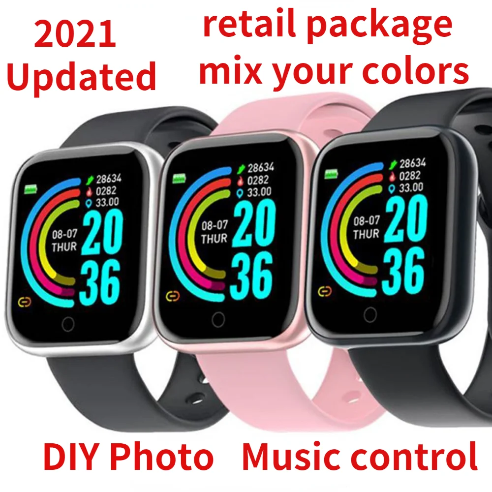 10pcs Retail Paper Package Smart Watch 2021 Y68 D20S Newest Update Version DIY Photo Fitness Monitor Smartwatch
10pcs Retail Paper Package Smart Watch 2021 Y68 D20S Newest Update Version DIY Photo Fitness Monitor Smartwatch