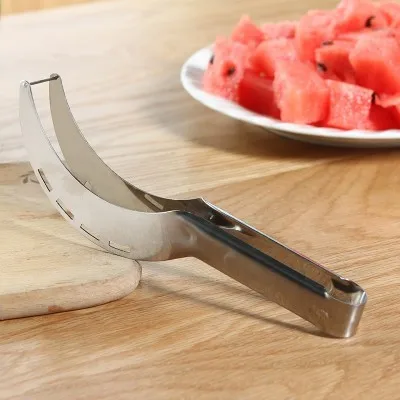 1PCS High Quality Stainless Steel Watermelon Slicer Fruit Knife Quick Slicer Kitchen Cutting Tool kitchen accessories WF107
1PCS High Quality Stainless Steel Watermelon Slicer Fruit Knife Quick Slicer Kitchen Cutting Tool kitchen accessories WF107