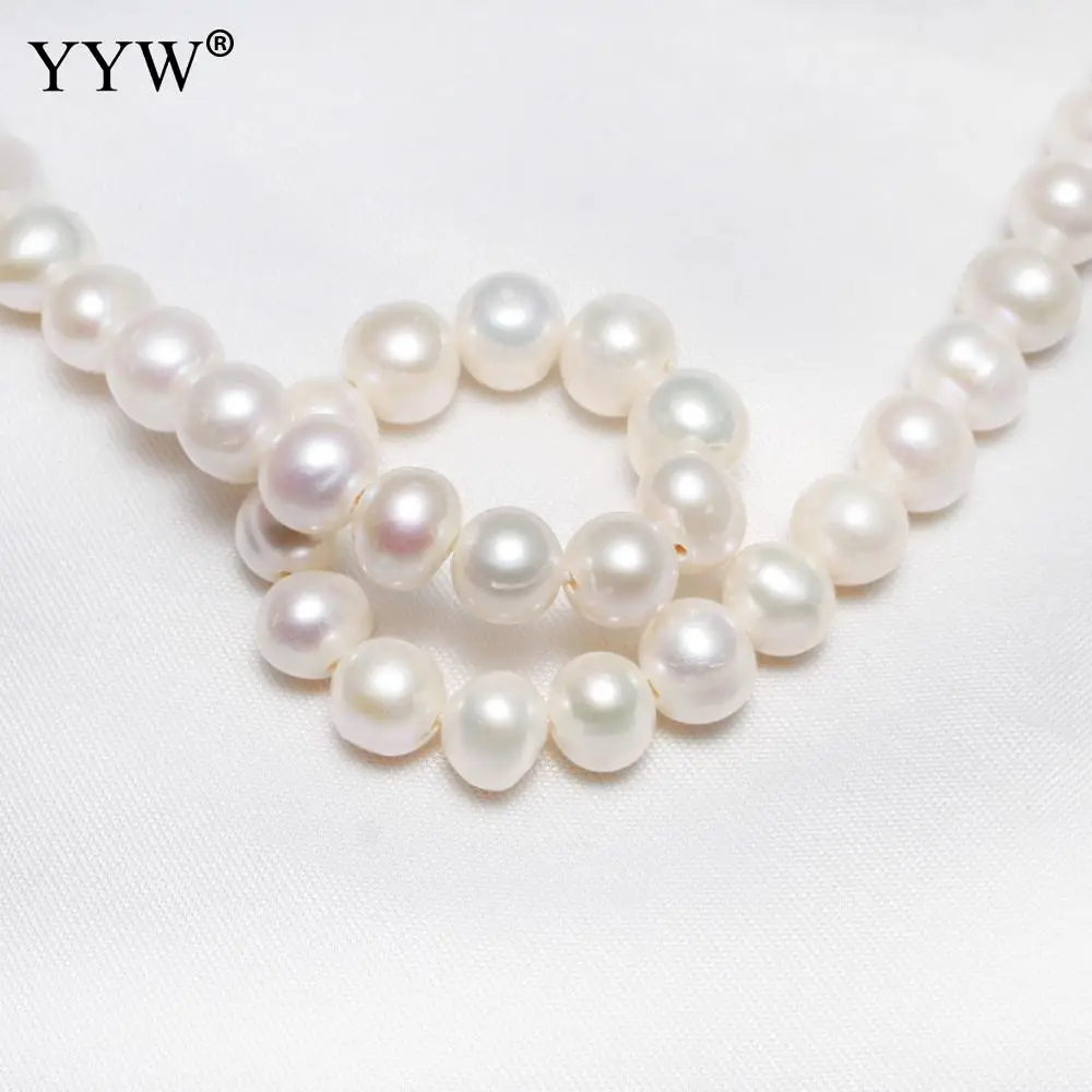 Cultured Potato Freshwater Pearl Beads Natural Beads Size Approx 9-10mm Hole Approx 2.5mm Length 14.5inch Sold By Strand
Cultured Potato Freshwater Pearl Beads Natural Beads Size Approx 9-10mm Hole Approx 2.5mm Length 14.5inch Sold By Strand