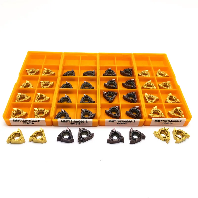 MMT16ER 16IR AG60 S UE6020 VP15TF Carbide Insert Threaded insert High quality metal lathe tools Thread turning turning tool
MMT16ER 16IR AG60 S UE6020 VP15TF Carbide Insert Threaded insert High quality metal lathe tools Thread turning turning tool