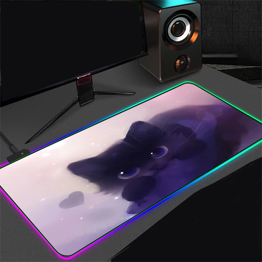 Large RGB mouse pad xl gaming mouse pad LED gamer 7 color luminous mouse carpet large mouse pad computer desk mat with backlight
Large RGB mouse pad xl gaming mouse pad LED gamer 7 color luminous mouse carpet large mouse pad computer desk mat with backlight
