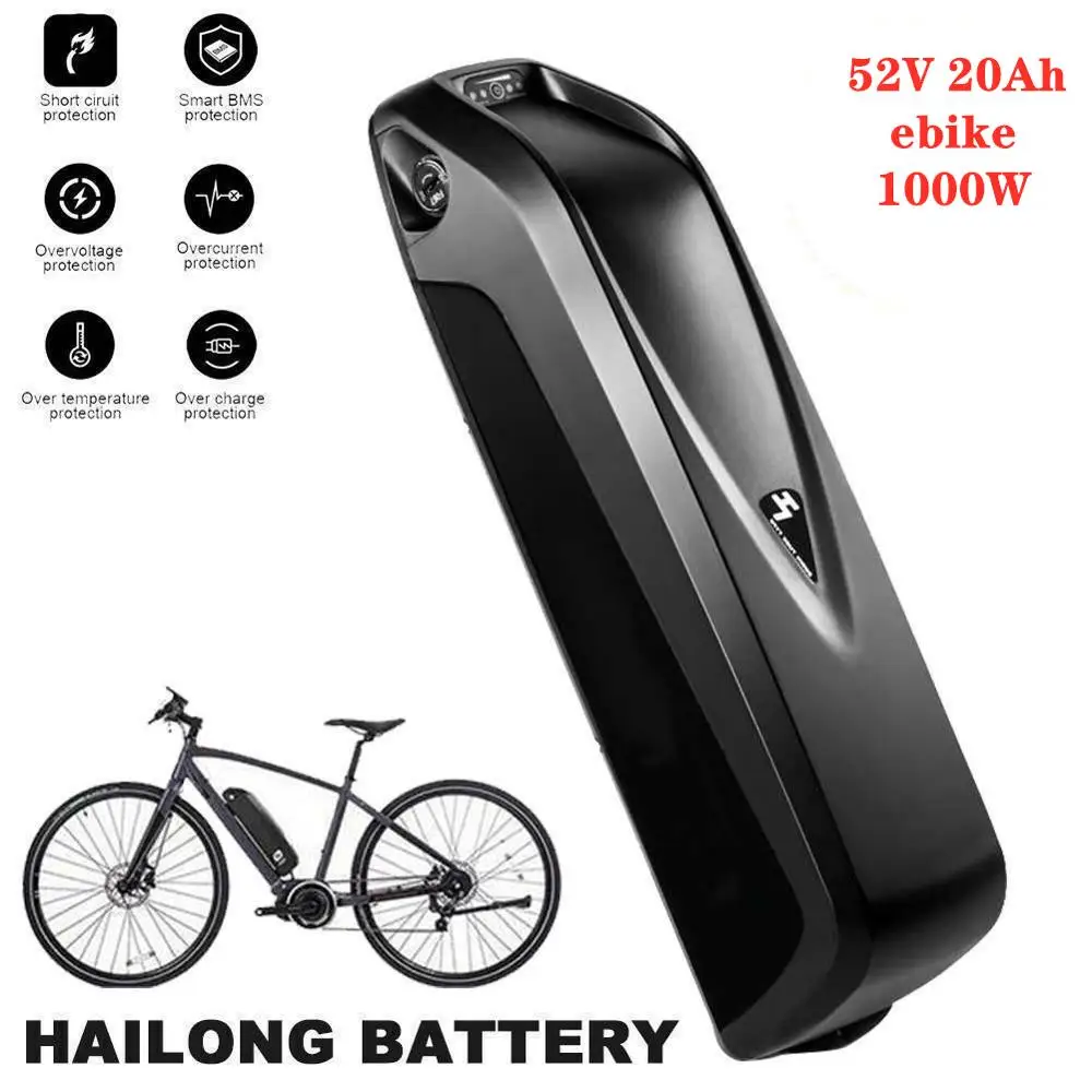 Original 52V Battery 30AH 52V Ebike Battery Hailong Electric Bike Battery 30A 500W750W 1000W 18650 Cell BBS02 BBS03 BBSHD Bafang
Original 52V Battery 30AH 52V Ebike Battery Hailong Electric Bike Battery 30A 500W750W 1000W 18650 Cell BBS02 BBS03 BBSHD Bafang