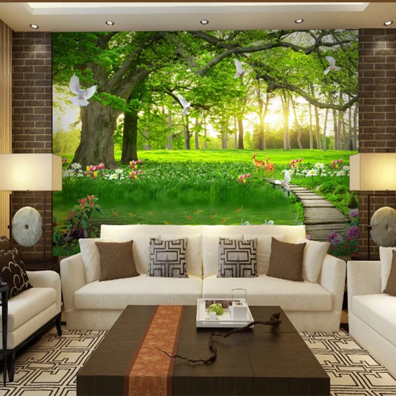 Bedroom Wallpapers Wall Mural Beautiful Simple Casual Green Tree Forest Landscape Designer Wallpaper
Bedroom Wallpapers Wall Mural Beautiful Simple Casual Green Tree Forest Landscape Designer Wallpaper