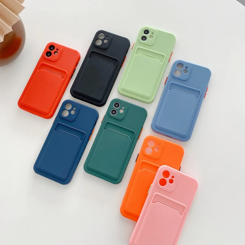 Luxury Liquid Silicone Slot Holder Phone Case For iPhone 12 Mini 11 Pro Max X XR Xs Max 7 8 Plus SE 2020 Soft TPU Back Cover 
Luxury Liquid Silicone Slot Holder Phone Case For iPhone 12 Mini 11 Pro Max X XR Xs Max 7 8 Plus SE 2020 Soft TPU Back Cover