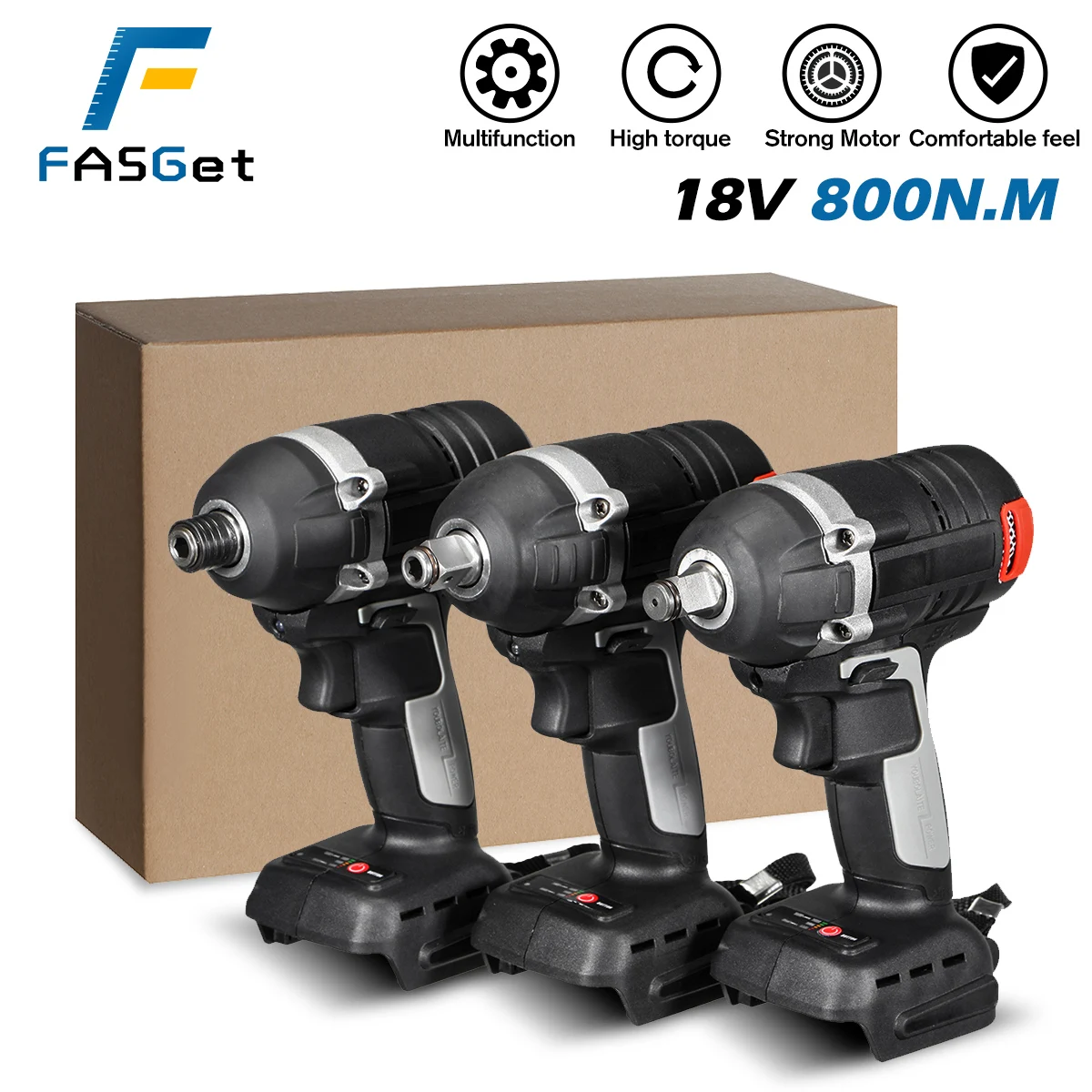 18V 800Nm Electric Brushless Impact Wrench Rechargeable 1/2 Socket Cordless Wrench Power Tool For Makita Battery DTW285Z
18V 800Nm Electric Brushless Impact Wrench Rechargeable 1/2 Socket Cordless Wrench Power Tool For Makita Battery DTW285Z