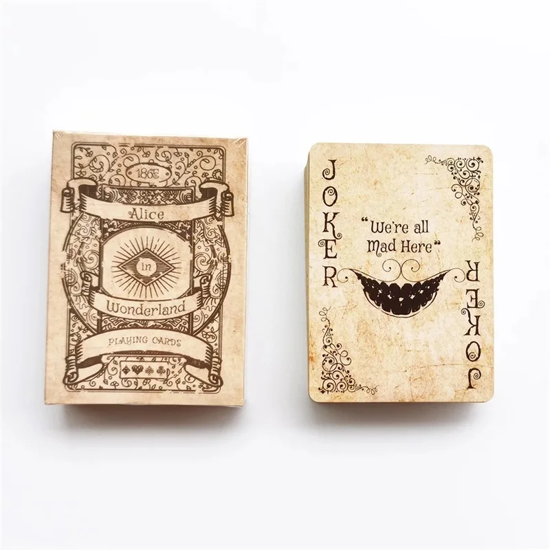 Vintage Style Playing Cards Alice In Game Poker Set Deck Board Games Creativity Retro Magic Card Novelty Present Collection
Vintage Style Playing Cards Alice In Game Poker Set Deck Board Games Creativity Retro Magic Card Novelty Present Collection