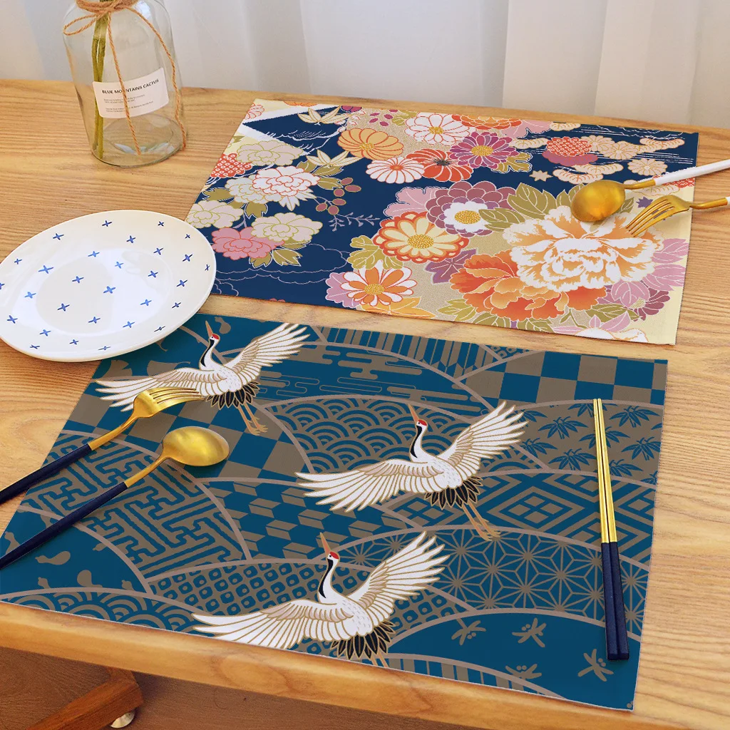 Placemat Japan Style Table Mat Cloth Non-slip Insulation Desktop Pad Creative Japanese Art Painting Cup Coaster Unique 45x30cm
Placemat Japan Style Table Mat Cloth Non-slip Insulation Desktop Pad Creative Japanese Art Painting Cup Coaster Unique 45x30cm