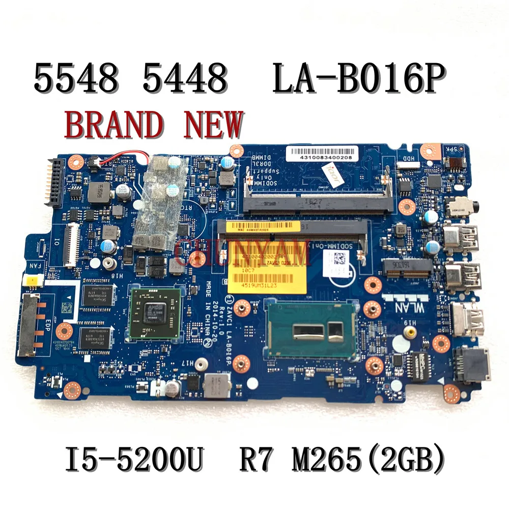 Абсолютно Новый I5-5200U для Dell Inspiron 5547 5447 5448 5548 Материнская плата ноутбука LA-B016P R7 M265(2