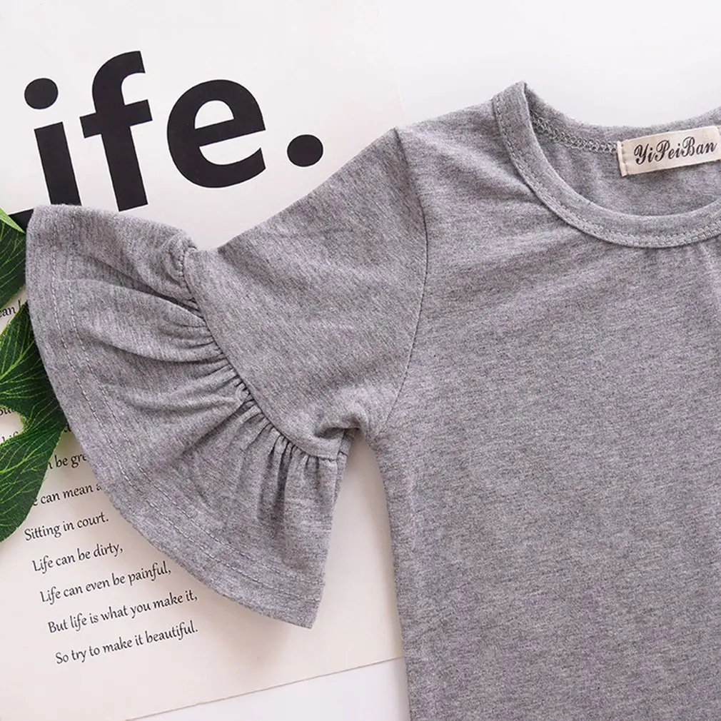 Children'S Clothing Baby Trumpet Sleeve Baby Clothes European And American Children Multicolor
Children'S Clothing Baby Trumpet Sleeve Baby Clothes European And American Children Multicolor