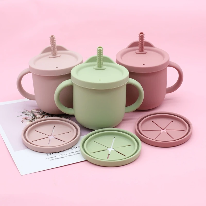 300ml Portable Baby Silicone Snack Cup Infants Feeding Food Bowl with Double Handle No Spill Snack Container Straw Cup Baby Cup
300ml Portable Baby Silicone Snack Cup Infants Feeding Food Bowl with Double Handle No Spill Snack Container Straw Cup Baby Cup