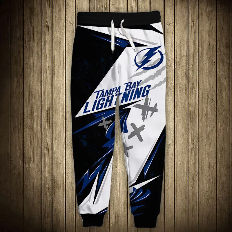 Tampa Bay men's Casual Lightning Sports Pants Black And White Stitching Design Graffiti Lightning Print Sweatpants
Tampa Bay men's Casual Lightning Sports Pants Black And White Stitching Design Graffiti Lightning Print Sweatpants