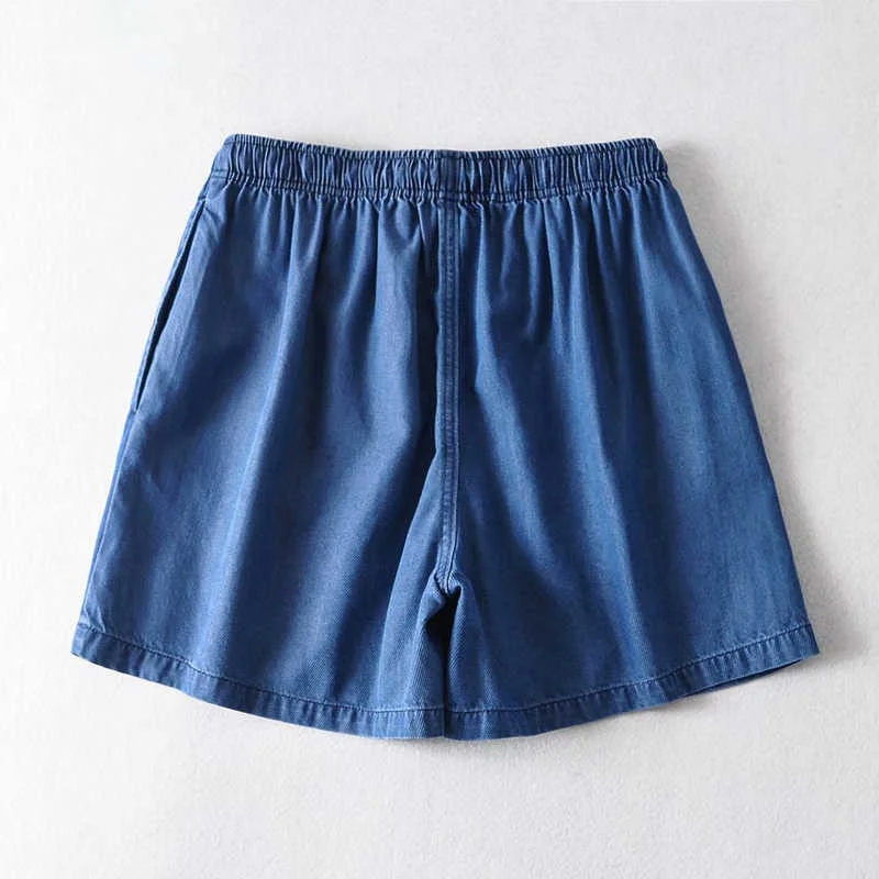 Wixra Solid Tencel Denim Shorts Womens Drawstring Loose Pockets High Waist Casual Streetwear Summer Hot
Wixra Solid Tencel Denim Shorts Womens Drawstring Loose Pockets High Waist Casual Streetwear Summer Hot