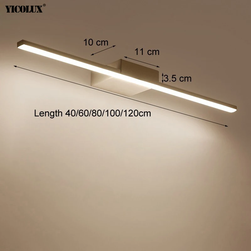 Wall Lamp Led bathroom mirror lights Black/White 400/600/800/1000/1200mm Modern makeup dressing bathroom led mirror lamp fixture
Wall Lamp Led bathroom mirror lights Black/White 400/600/800/1000/1200mm Modern makeup dressing bathroom led mirror lamp fixture