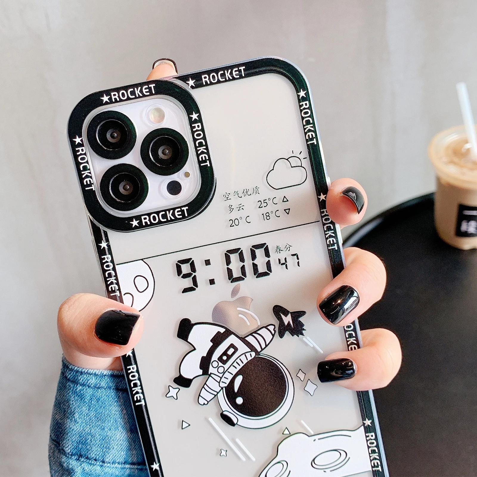 Fashion Cartoon Astronaut Time Phone Case For iPhone 13 12 11 Pro Max XS Max XR X 7 8 Plus Camera Protection Soft TPU Bumper
Fashion Cartoon Astronaut Time Phone Case For iPhone 13 12 11 Pro Max XS Max XR X 7 8 Plus Camera Protection Soft TPU Bumper