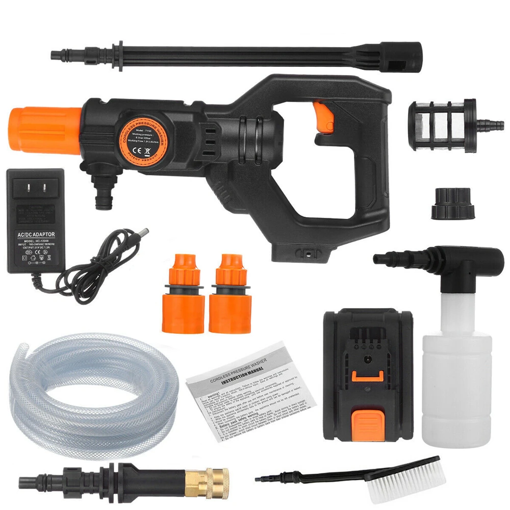 20V Cordless Pressure Washer Cleaner 320PSI 3.0A Battery & Charger Portable With 5m water pipe 11L bucket
20V Cordless Pressure Washer Cleaner 320PSI 3.0A Battery & Charger Portable With 5m water pipe 11L bucket