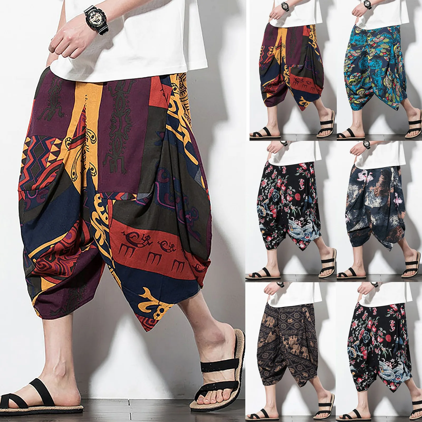 Men's Cotton-Linen Loose Casual Lightweight Elastic Waist Pants Home Pants Pure Color Sports Long Sweatpants Pants Ropa Hombre
Men's Cotton-Linen Loose Casual Lightweight Elastic Waist Pants Home Pants Pure Color Sports Long Sweatpants Pants Ropa Hombre