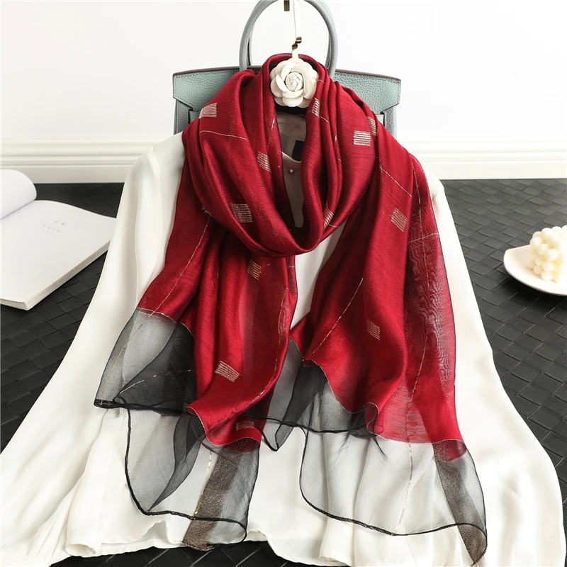 2021 New Silk Scarf Women Thin Hijab Foulard Female Wool Plaid Bufanda Pashmina Spring Shawls Lady Wraps Beach Stoles
2021 New Silk Scarf Women Thin Hijab Foulard Female Wool Plaid Bufanda Pashmina Spring Shawls Lady Wraps Beach Stoles