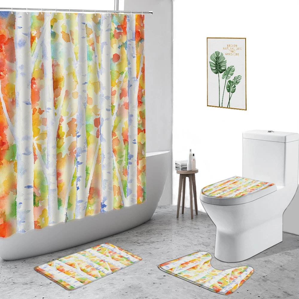 Blue Butterfly Flower Shower Curtain Nordic Fabric Bathroom Set Anti-Slip Carpet Toilet Cover Waterproof Bath Curtains Door Mat
Blue Butterfly Flower Shower Curtain Nordic Fabric Bathroom Set Anti-Slip Carpet Toilet Cover Waterproof Bath Curtains Door Mat