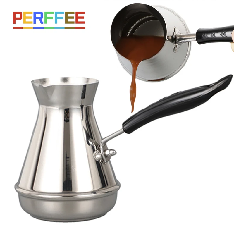 Turkish Coffee Pot Cezve Ibrik Stainless Steel Long Handle Finjan Coffee Pot Milk Butter Melting Jug 250/350/550/650ml
Turkish Coffee Pot Cezve Ibrik Stainless Steel Long Handle Finjan Coffee Pot Milk Butter Melting Jug 250/350/550/650ml