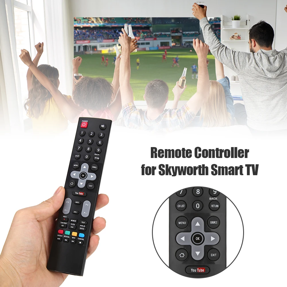 Replacement Remote Control Bedroom Television Household Decoration for Skyworth Smart TV with Youtube APP HOF16J234GPD12
Replacement Remote Control Bedroom Television Household Decoration for Skyworth Smart TV with Youtube APP HOF16J234GPD12