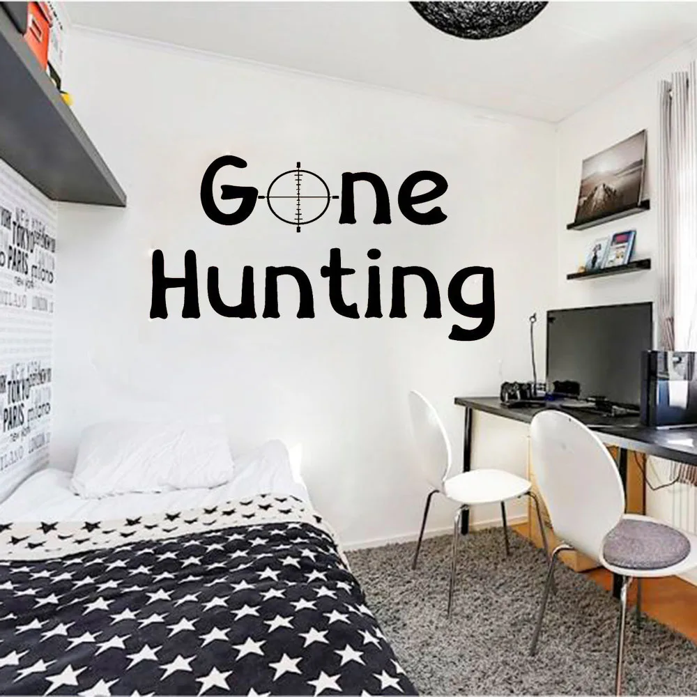 Gamer Wall Sticker Quotes Gone Hunting Art Wall Decals Home Decoration Sticker Poster Kids Room Pattern Removable B219
Gamer Wall Sticker Quotes Gone Hunting Art Wall Decals Home Decoration Sticker Poster Kids Room Pattern Removable B219