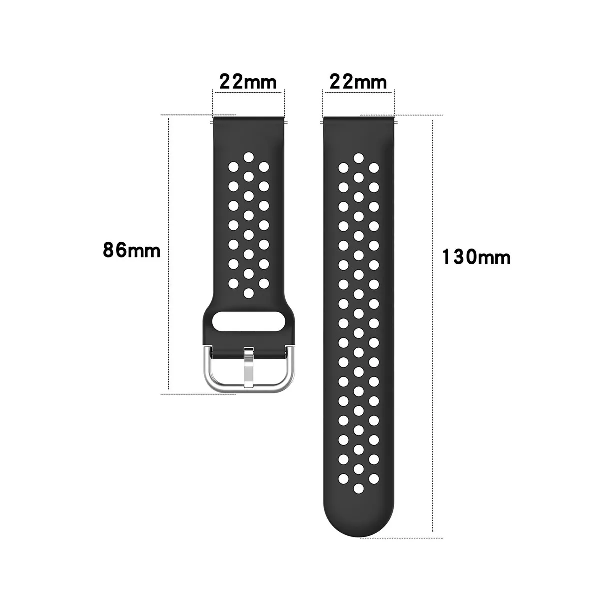 22MM Watch Band for Samsung Galaxy Watch 46mm/Gear2 R380/Garmin Vivoactive 4/Huami Amazfit GTR /Huawei Watch GT Silicone Strap
22MM Watch Band for Samsung Galaxy Watch 46mm/Gear2 R380/Garmin Vivoactive 4/Huami Amazfit GTR /Huawei Watch GT Silicone Strap