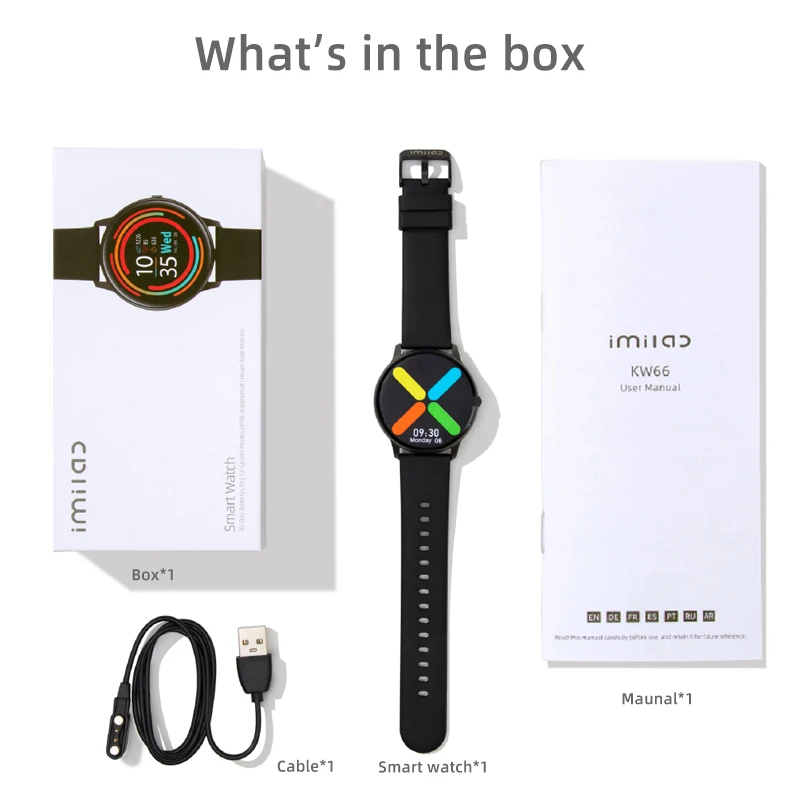 Xiaomi Mijia Kw66 Smart Watch Bluetooth 5.0 Wristband Smart Sport Watch Activity Tracker / Sport IP68 Waterproof Smart Watch
Xiaomi Mijia Kw66 Smart Watch Bluetooth 5.0 Wristband Smart Sport Watch Activity Tracker / Sport IP68 Waterproof Smart Watch