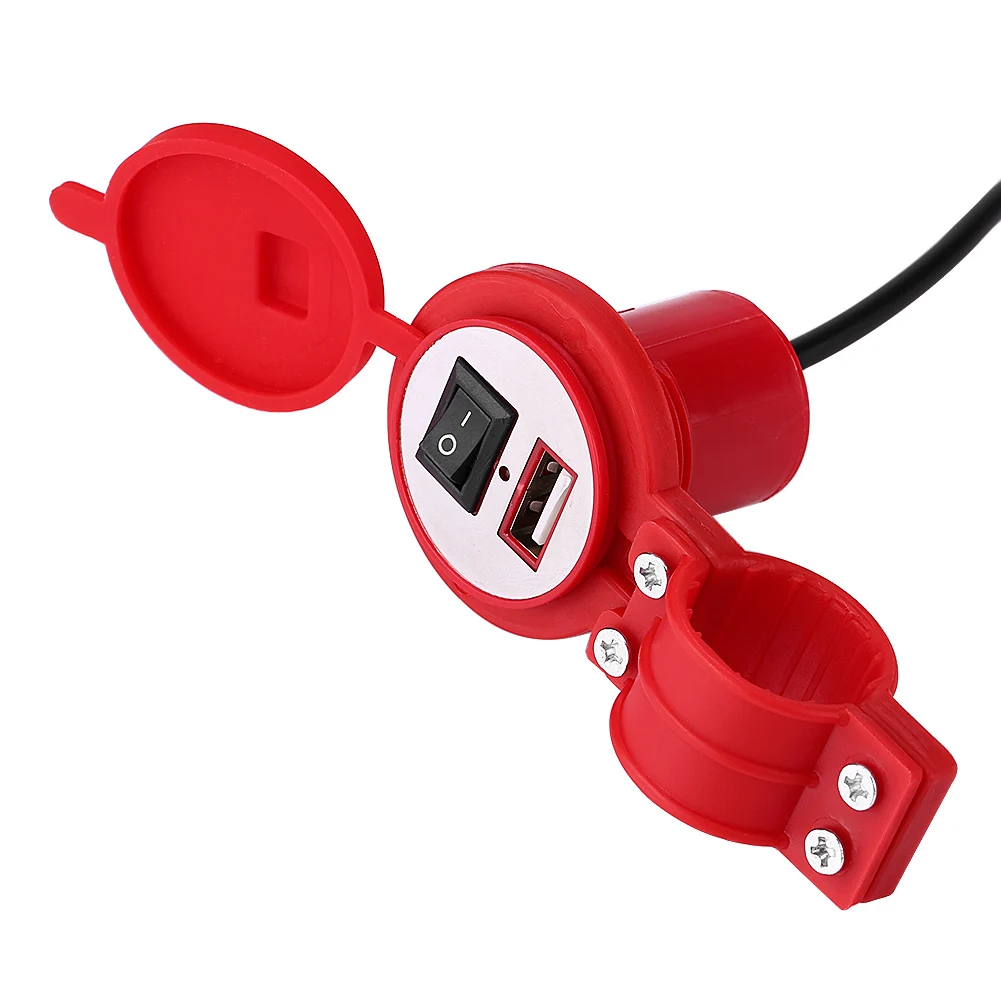 SOONHUA Universal 12-24V Motorcycle USB Charger Socket Power Supply Port Waterproof For Mobile Phone | Мобильные телефоны и