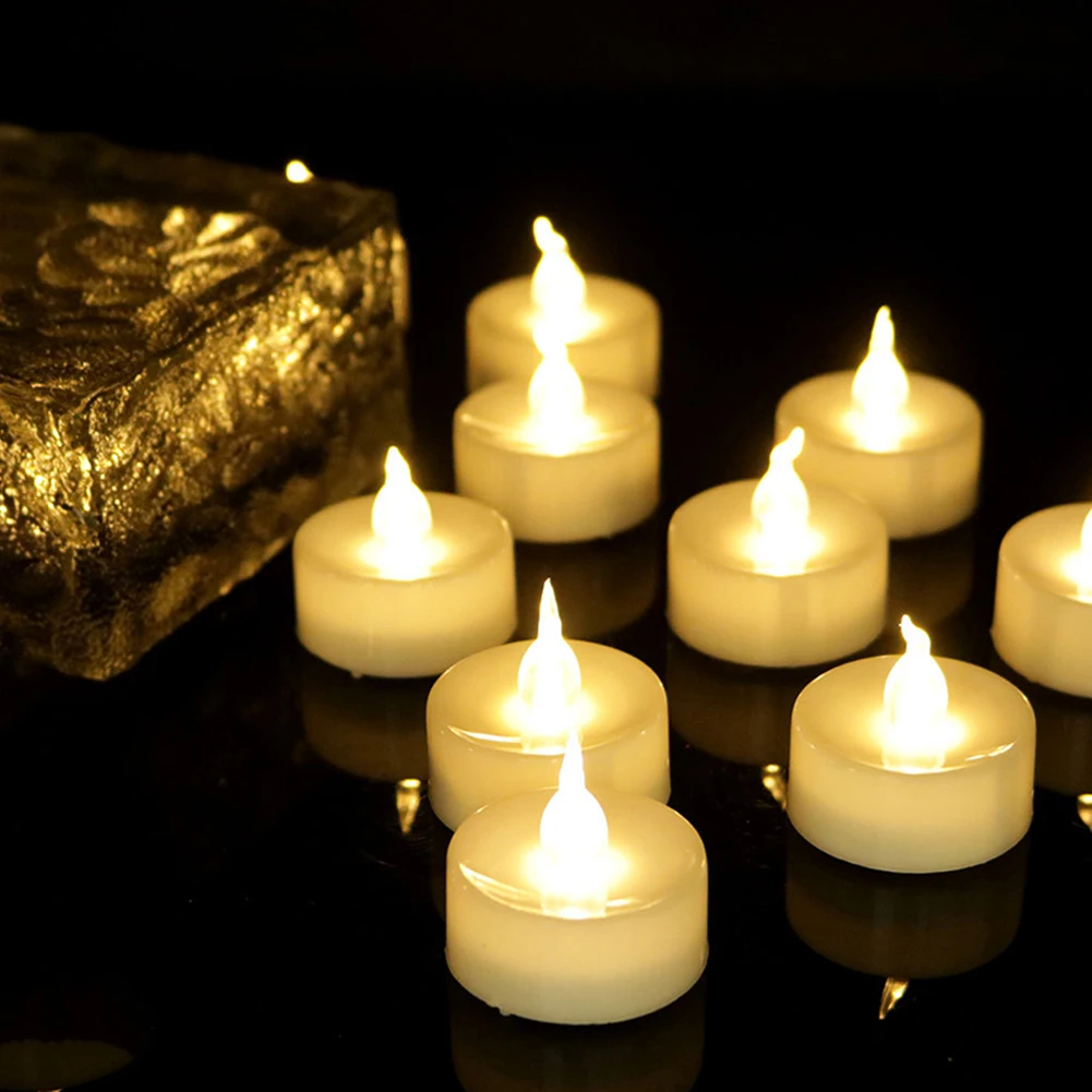 12pcs LED Tea Candles Flameless Battery Powered Home Decor Night Lights Flicking Birthday Party Wedding LED Tea Candles Decor
12pcs LED Tea Candles Flameless Battery Powered Home Decor Night Lights Flicking Birthday Party Wedding LED Tea Candles Decor