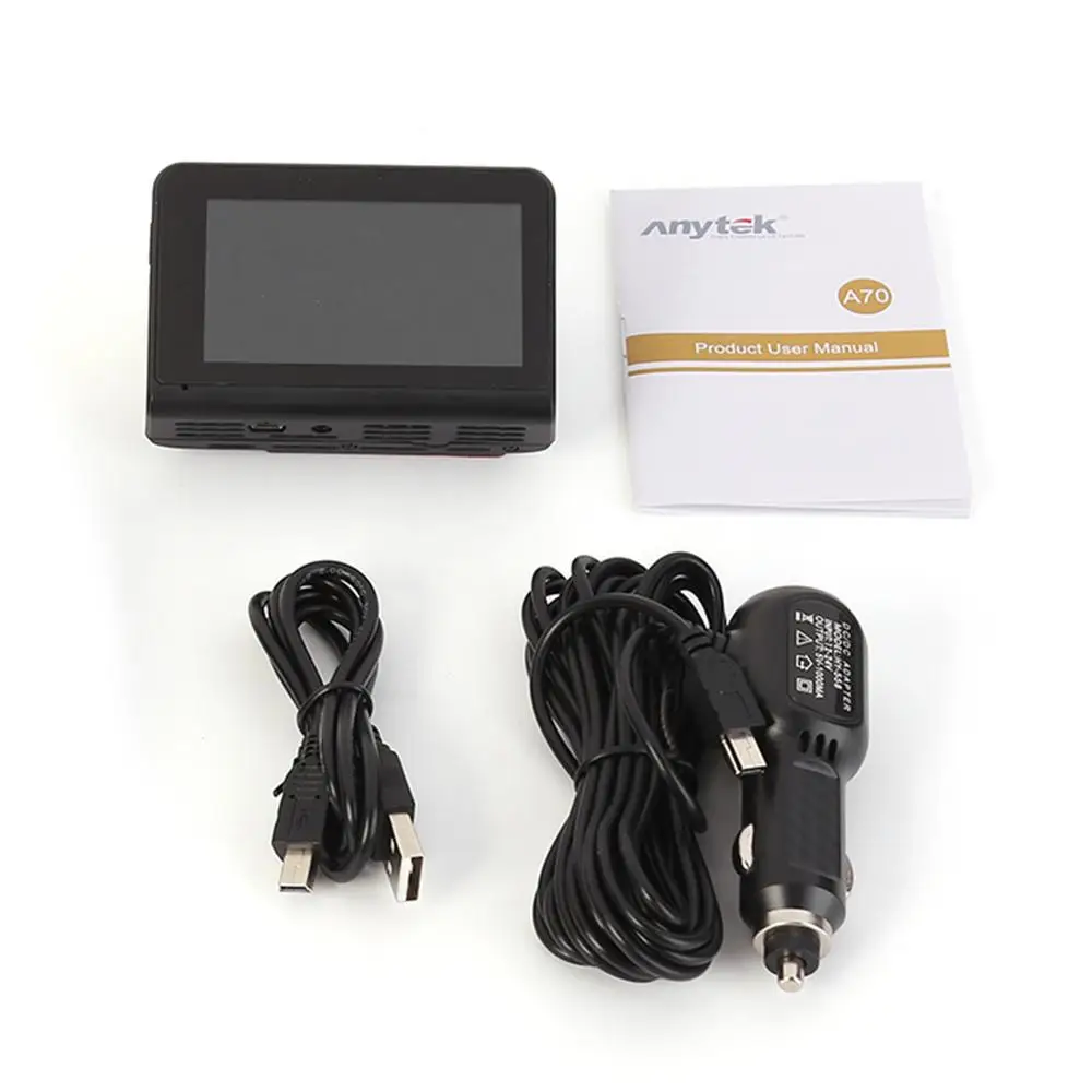 Anytek A70 3 inch Touch Screen Auto Dash Cam DVR Car Camera Recorder FHD 1080P Dashcam Starlight Night Vision Drive Recorder
Anytek A70 3 inch Touch Screen Auto Dash Cam DVR Car Camera Recorder FHD 1080P Dashcam Starlight Night Vision Drive Recorder