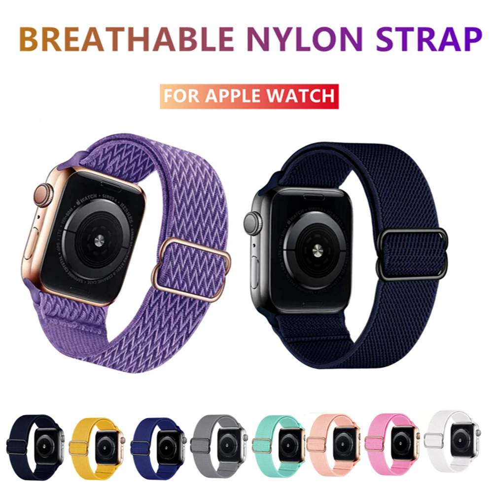 Braided Solo Loop For Apple Watch Band Nylon Strap Elastic Band Series44mm 42mm 38mm 40mm Band for Iwatch Series SE/6/5/4/3/2/1
Braided Solo Loop For Apple Watch Band Nylon Strap Elastic Band Series44mm 42mm 38mm 40mm Band for Iwatch Series SE/6/5/4/3/2/1
