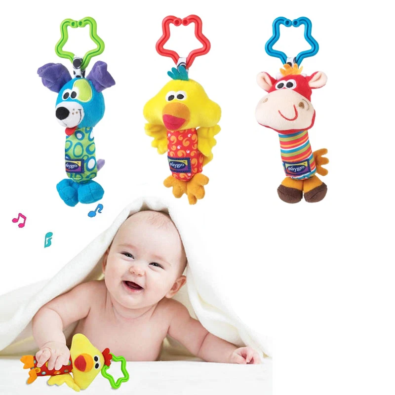 Baby Rattle Hanging Plush Lovely Cartoon Animal Bell Newborn Stroller 0-12 Mouths Baby Toys 3 Style Dog Fawn Chick Baby Gifts
Baby Rattle Hanging Plush Lovely Cartoon Animal Bell Newborn Stroller 0-12 Mouths Baby Toys 3 Style Dog Fawn Chick Baby Gifts