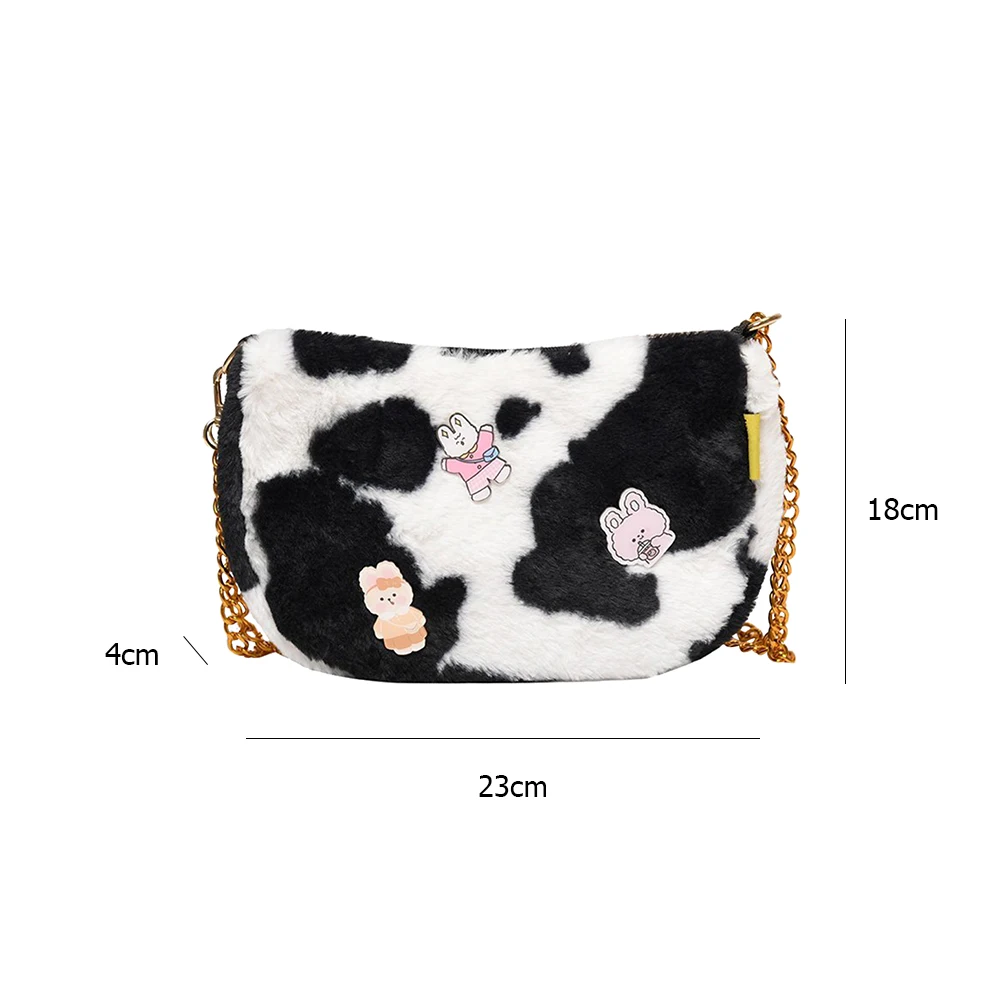 Autumn Winter Plush Animal Pattern Shoulder Handbags Casual Shoulder Badge Messenger Bags Women Autumn Street Chain Purse Totes
Autumn Winter Plush Animal Pattern Shoulder Handbags Casual Shoulder Badge Messenger Bags Women Autumn Street Chain Purse Totes