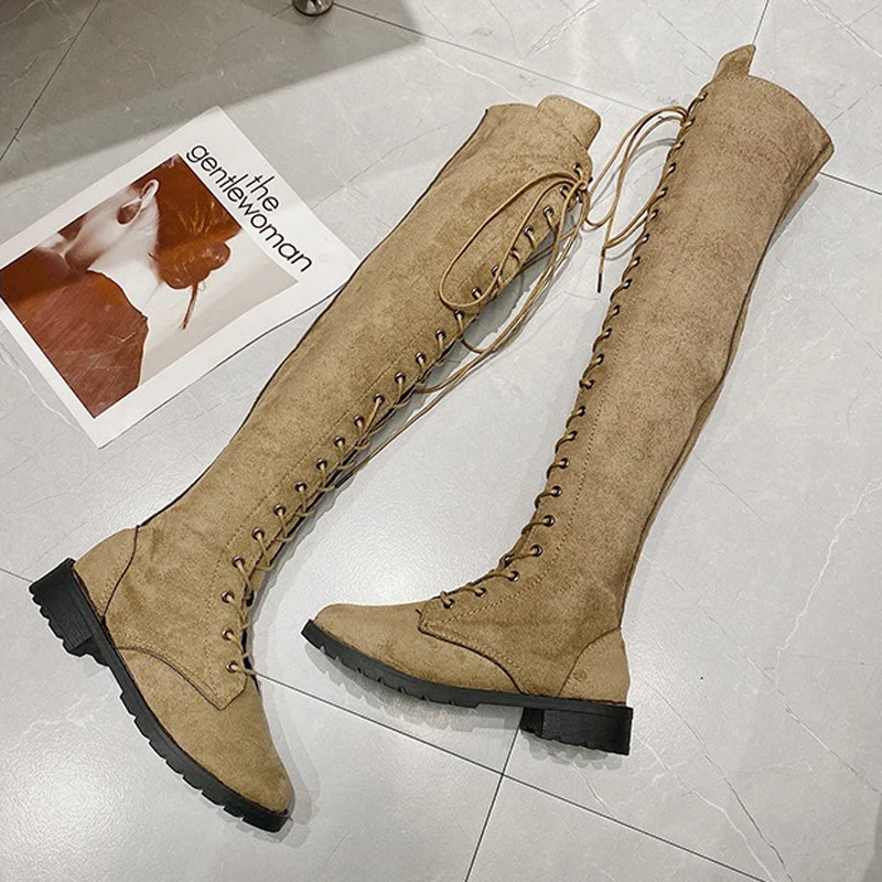 New Winter Ladies Over The Knee Boots Round Toe Boots Side Zipper Low Heel Boots Size 35-43 
New Winter Ladies Over The Knee Boots Round Toe Boots Side Zipper Low Heel Boots Size 35-43