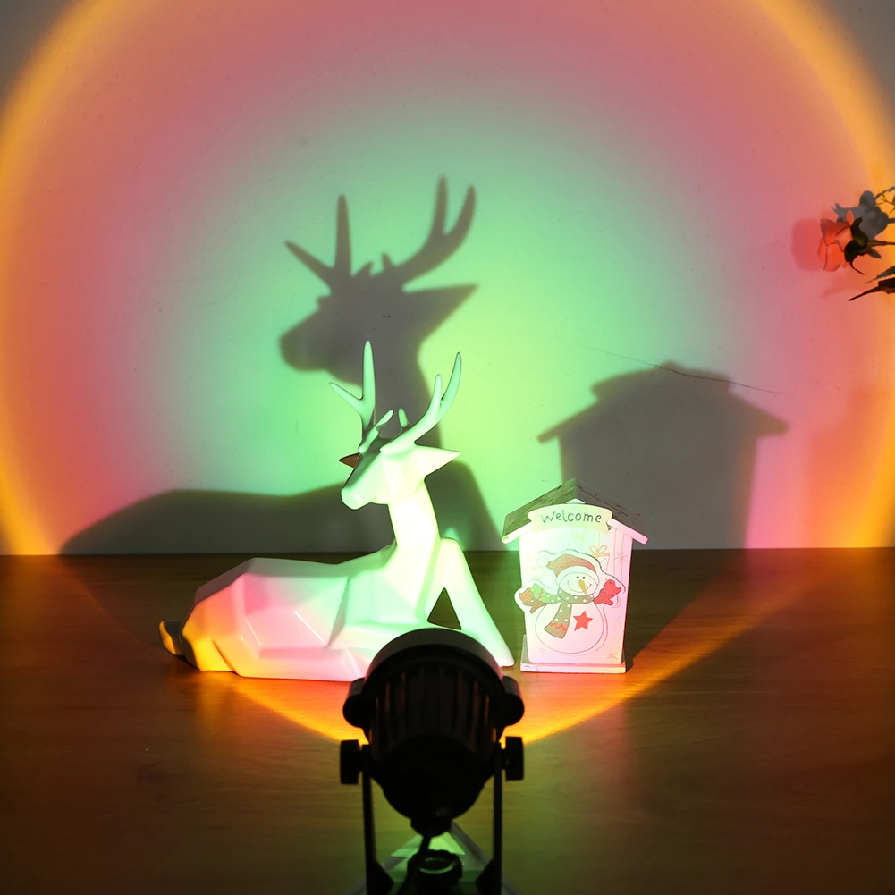 Sunset Projection Lamp Rainbow Atmosphere Led Night Light Sunset Light For Home Bedroom Background Wall Tiktok USB Table Lamp
Sunset Projection Lamp Rainbow Atmosphere Led Night Light Sunset Light For Home Bedroom Background Wall Tiktok USB Table Lamp