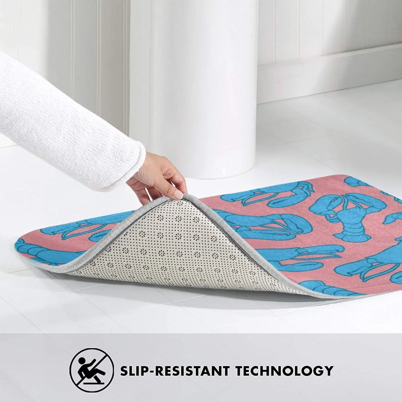 Blue Lobsters On Dusty Pink. Carpet Mat Rug Cushion Soft Non - Slip Lobster Dusty Dusty Pink Pink Pattern Seafood Food Sea
Blue Lobsters On Dusty Pink. Carpet Mat Rug Cushion Soft Non - Slip Lobster Dusty Dusty Pink Pink Pattern Seafood Food Sea