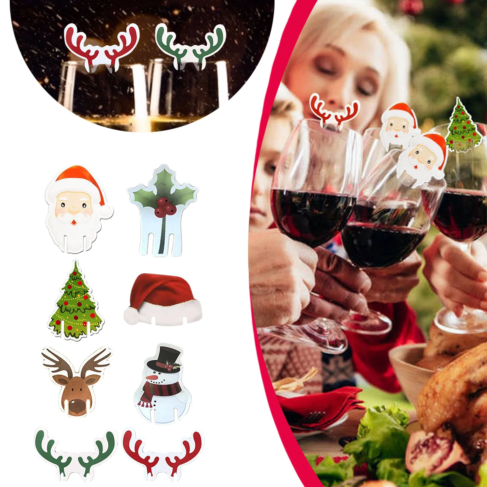 10pcs10pc Christmas Cup Card Christmas Decoration Santa Hat Wine Glass Decor Xmas Tree Ornaments Home Party Decor New Year Gift
10pcs10pc Christmas Cup Card Christmas Decoration Santa Hat Wine Glass Decor Xmas Tree Ornaments Home Party Decor New Year Gift