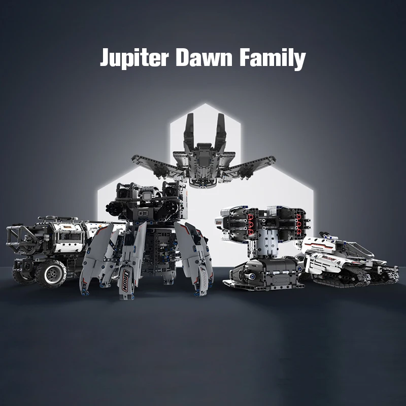 

Original XIAOMI Jupiter Dawn Series Static Building Blocks Volans Flying Fish Shuttle Crawler Car Sci-Fi Kids Puzzle Toy Gift