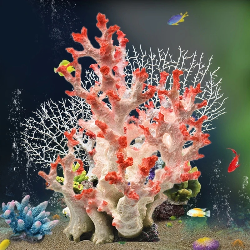 Artificial Coral Plant Colored Fake Coral Ornaments Aquarium Decor Polyresin Simulation Large Coral for Fish Tank Decor
Artificial Coral Plant Colored Fake Coral Ornaments Aquarium Decor Polyresin Simulation Large Coral for Fish Tank Decor