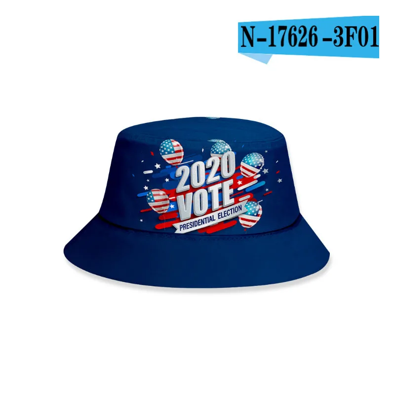 2020 US presidential election fisherman hat adult and kids spot supply basin hat sun visor in summe bucket 3D printing hat
2020 US presidential election fisherman hat adult and kids spot supply basin hat sun visor in summe bucket 3D printing hat