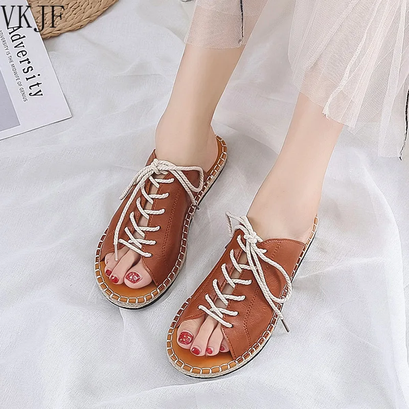2021 Summer New Lace-up Sandals Fashion Outdoor Comfortable Open Toe Slippers Pu Leather Light Casual Sandals Shoes for Woman
2021 Summer New Lace-up Sandals Fashion Outdoor Comfortable Open Toe Slippers Pu Leather Light Casual Sandals Shoes for Woman