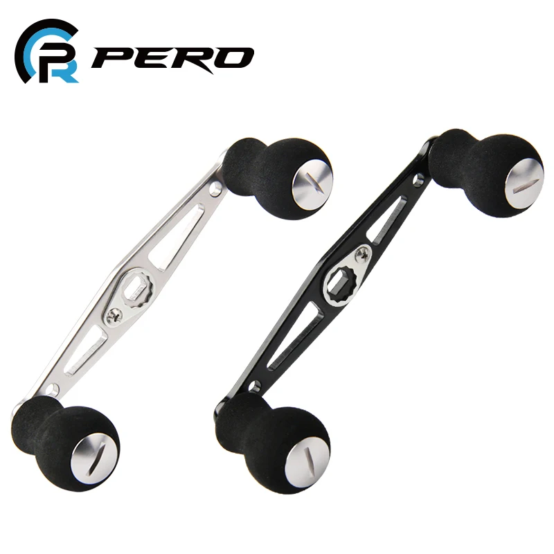 PERO 2021 New Double Fishing Reel Handle Aluminum Alloy Handle & EVA Knob DIY Fishing Reel Handle Accessory For Abu Daiwa 
PERO 2021 New Double Fishing Reel Handle Aluminum Alloy Handle & EVA Knob DIY Fishing Reel Handle Accessory For Abu Daiwa
