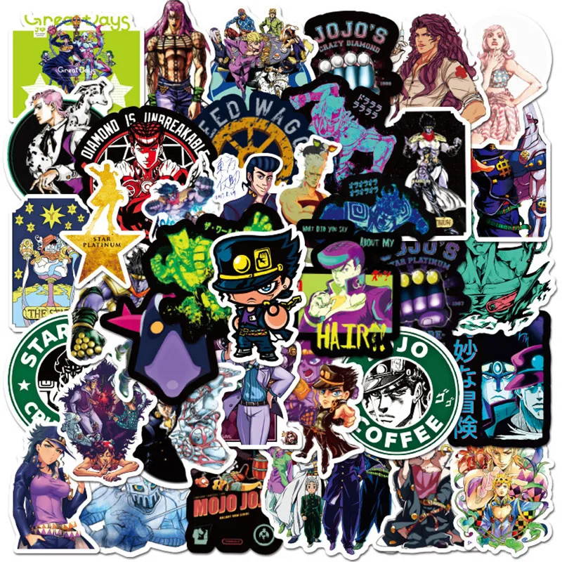10/30/50/100Pcs Jojos Bizzare Adventure Stickers Motorcycle Car Luggage Laptop Bicycle Skateboard Anime Notebook Stationery Toy
10/30/50/100Pcs Jojos Bizzare Adventure Stickers Motorcycle Car Luggage Laptop Bicycle Skateboard Anime Notebook Stationery Toy