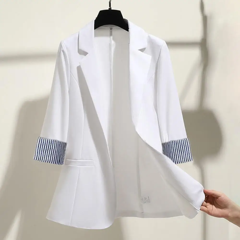New Fashion Women Autumn 3/4 Sleeve Lapel Button Slim Blazer Coat Striped Cuff Office Jacket
New Fashion Women Autumn 3/4 Sleeve Lapel Button Slim Blazer Coat Striped Cuff Office Jacket