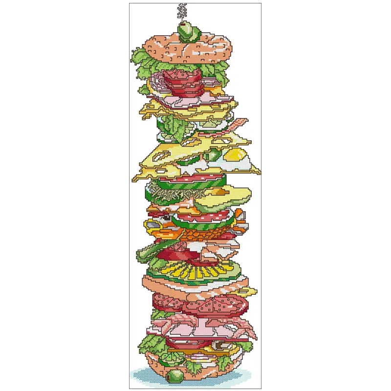 TOP Super Burger patterns Counted Cross Stitch 11CT 14CT 18CT DIY Cross Stitch Kits Embroidery Needlework Sets
TOP Super Burger patterns Counted Cross Stitch 11CT 14CT 18CT DIY Cross Stitch Kits Embroidery Needlework Sets