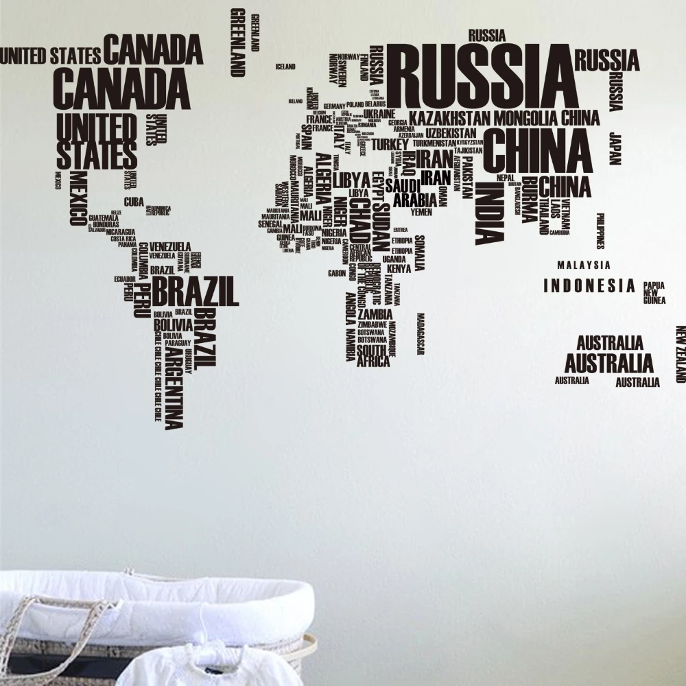 Big Creative World Map Wall Stickers Office Decoration Wallpaper Art Wall Decals DIY Viny Mural Eco Friendly Self Adhesive Film
Big Creative World Map Wall Stickers Office Decoration Wallpaper Art Wall Decals DIY Viny Mural Eco Friendly Self Adhesive Film