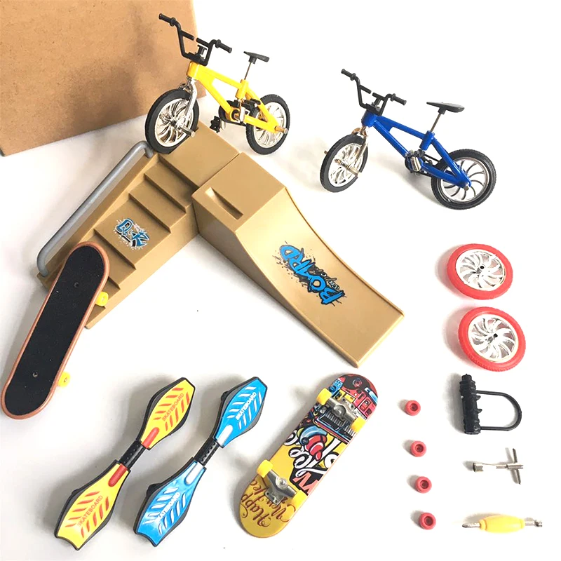 Mini Finger Skateboarding Skate Ramp Parts Set BMX Bicycle Set Fun Skate Boards Mini Bikes Toys For Children Boys Kids Gifts
Mini Finger Skateboarding Skate Ramp Parts Set BMX Bicycle Set Fun Skate Boards Mini Bikes Toys For Children Boys Kids Gifts