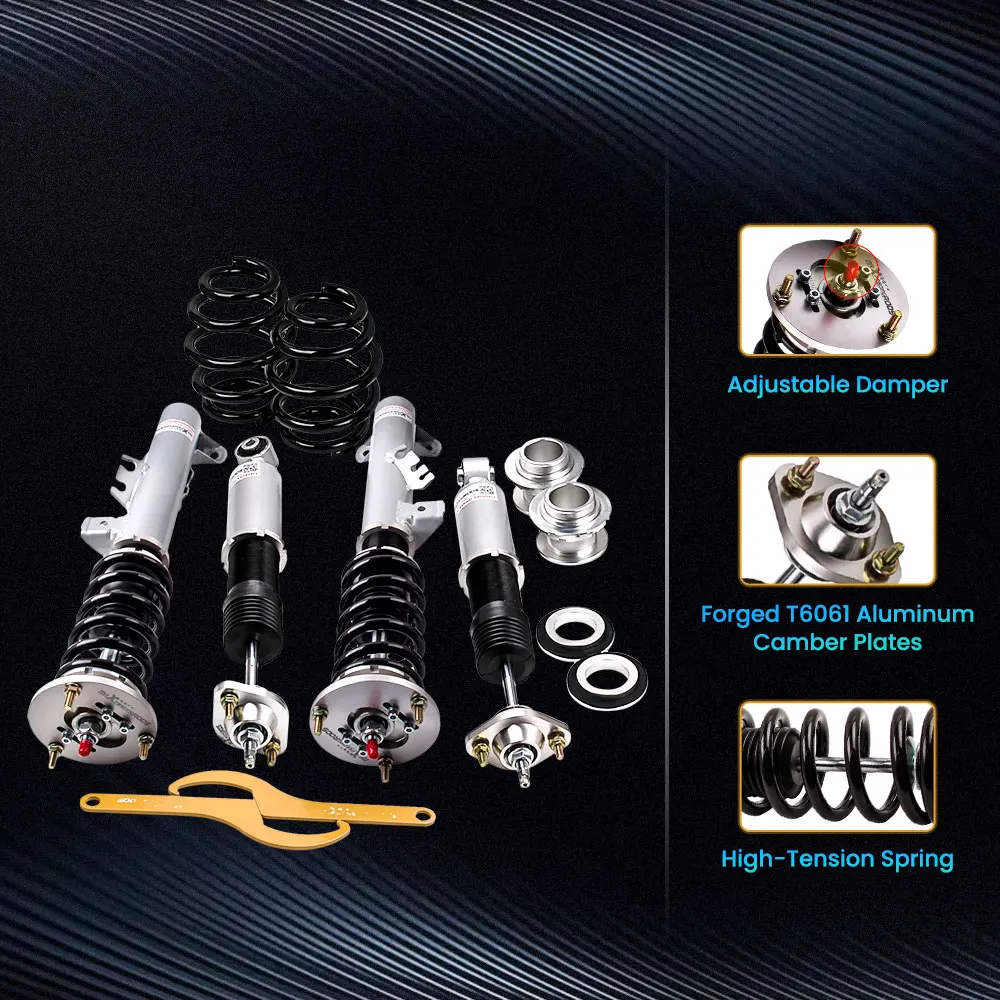 FULL Coilovers Suspension Kit for BMW E36 318i 318is 318ic 320i 323i 323ic 323is 328i 328is 328ic M3 92-99 Shock Absorber Damper
FULL Coilovers Suspension Kit for BMW E36 318i 318is 318ic 320i 323i 323ic 323is 328i 328is 328ic M3 92-99 Shock Absorber Damper