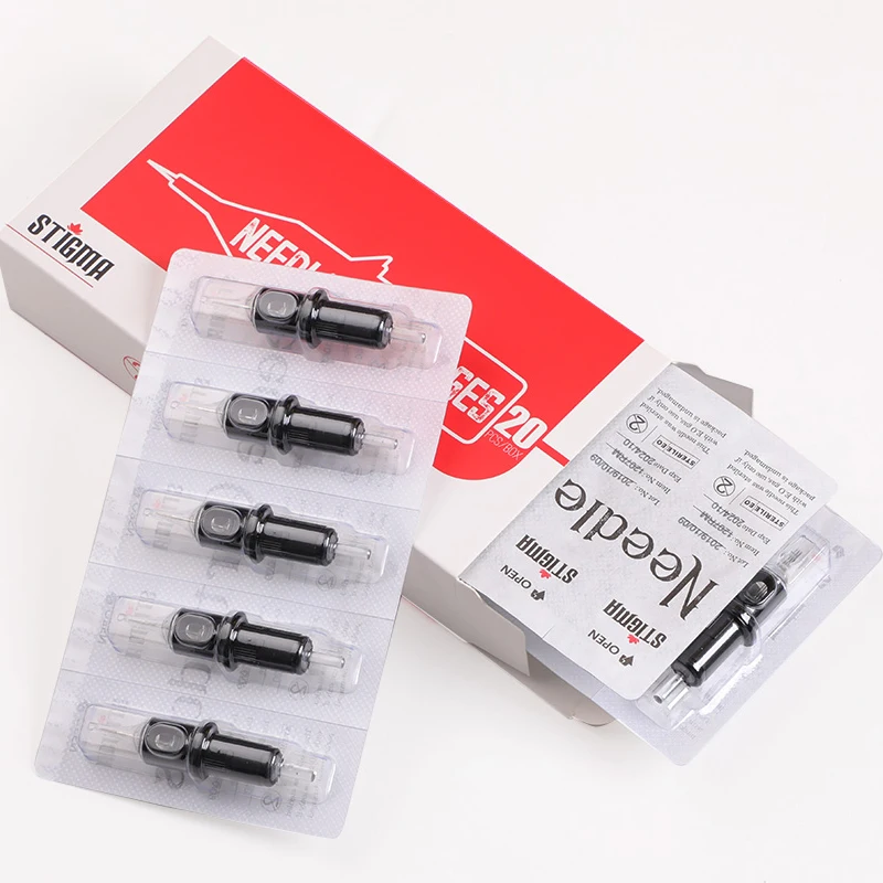 STIGMA 20pcs Tattoo Needles Revolution Cartridge Needle Curved Magnum Shader 12 10 (0.35mm / 0.3mm Needle) 1205RM 1207RM 1209RM
STIGMA 20pcs Tattoo Needles Revolution Cartridge Needle Curved Magnum Shader 12 10 (0.35mm / 0.3mm Needle) 1205RM 1207RM 1209RM