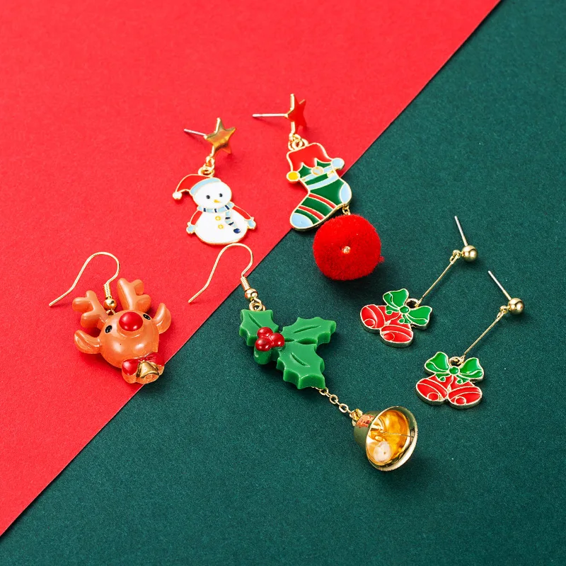 Christmas Christmas series resin elk alloy drop oil Snowman Christmas socks bell pendant ins Earrings Dropshipping
Christmas Christmas series resin elk alloy drop oil Snowman Christmas socks bell pendant ins Earrings Dropshipping